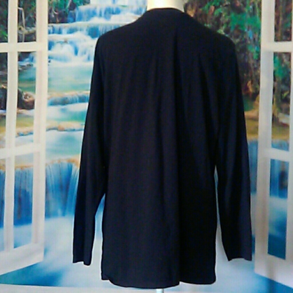 Size 2 x  black long sleeve top - Picture 3 of 8